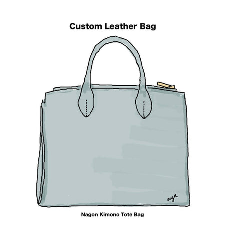 Custom Leather Bag のご紹介　Nagon Kimono Tote Bag