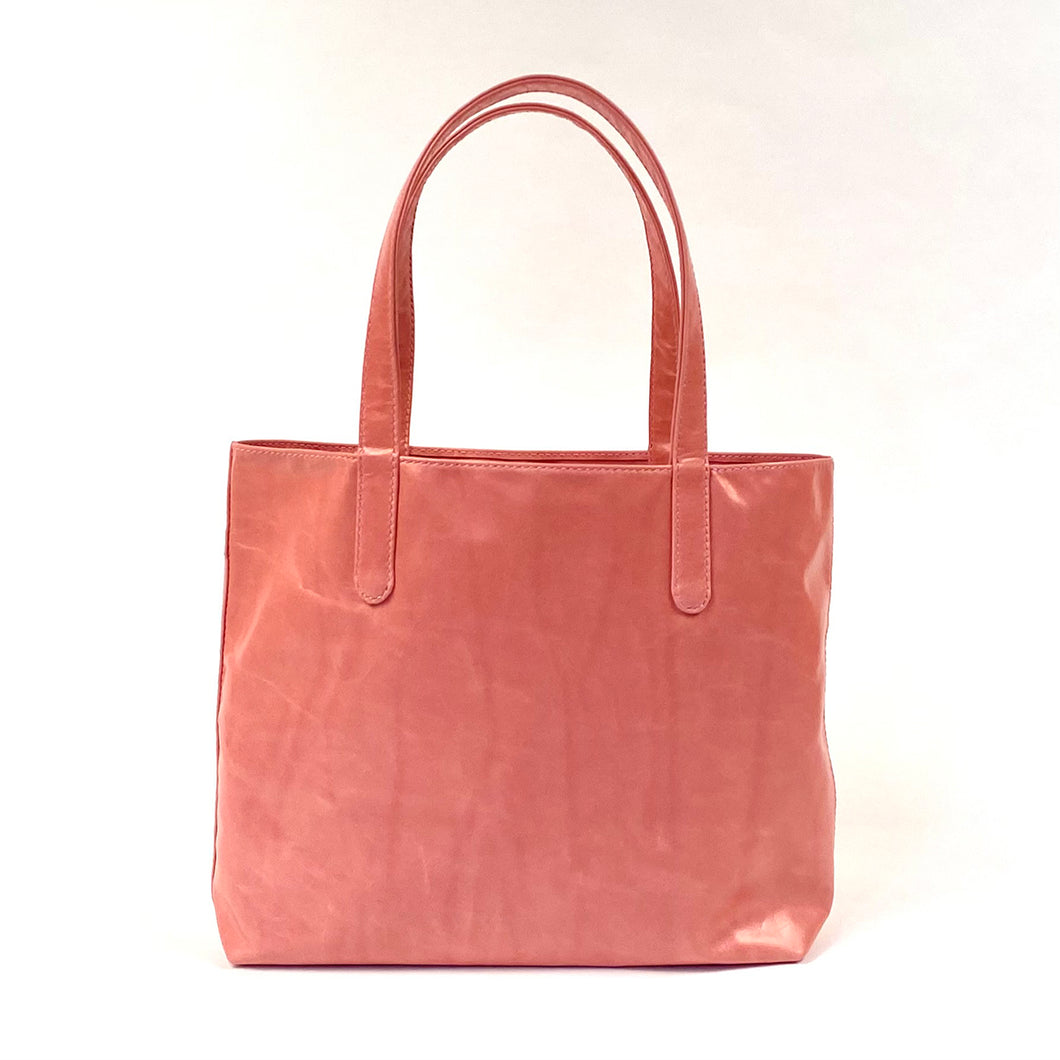 220 gram tote bag - coral pink