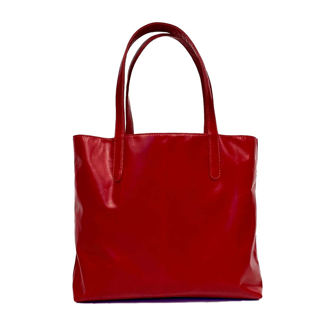 220 gram tote bag - cherry red