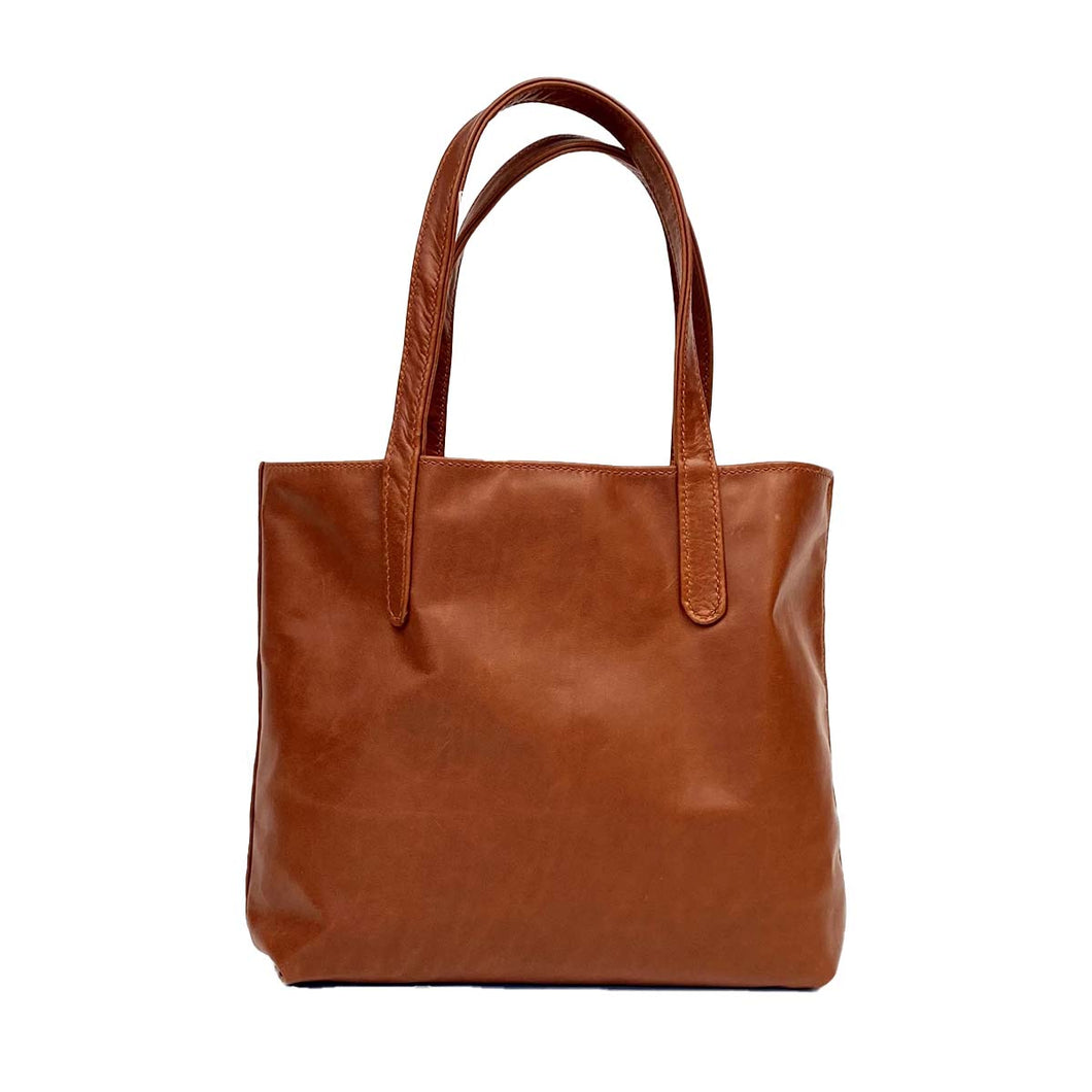 220 gram tote bag - cognac