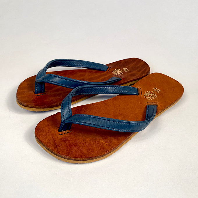 beach sandals - slate blue